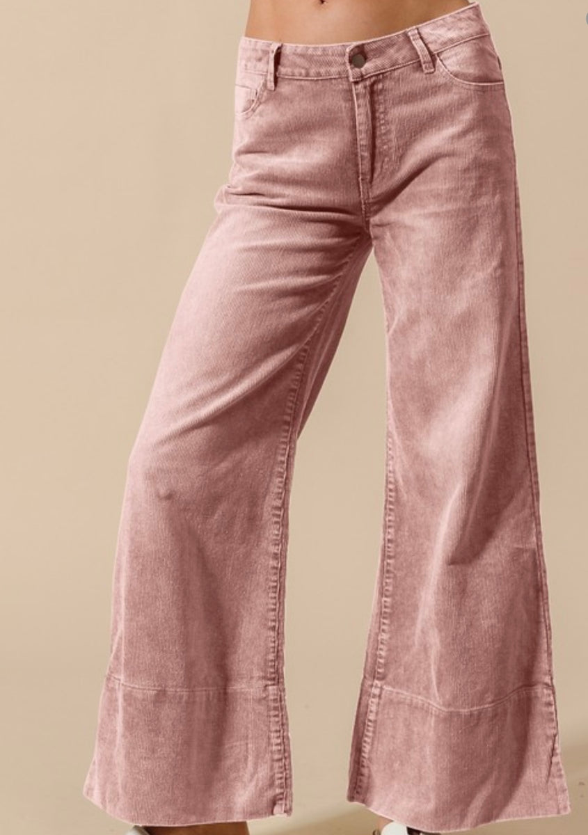 Vintage Pink Corduroy Wide Leg Pants – Casa Bella Gifts